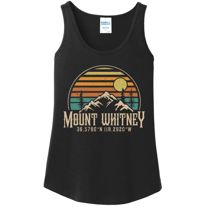 Mountain Mt. Whitney California Hiking Camping Ladies Essential Tank