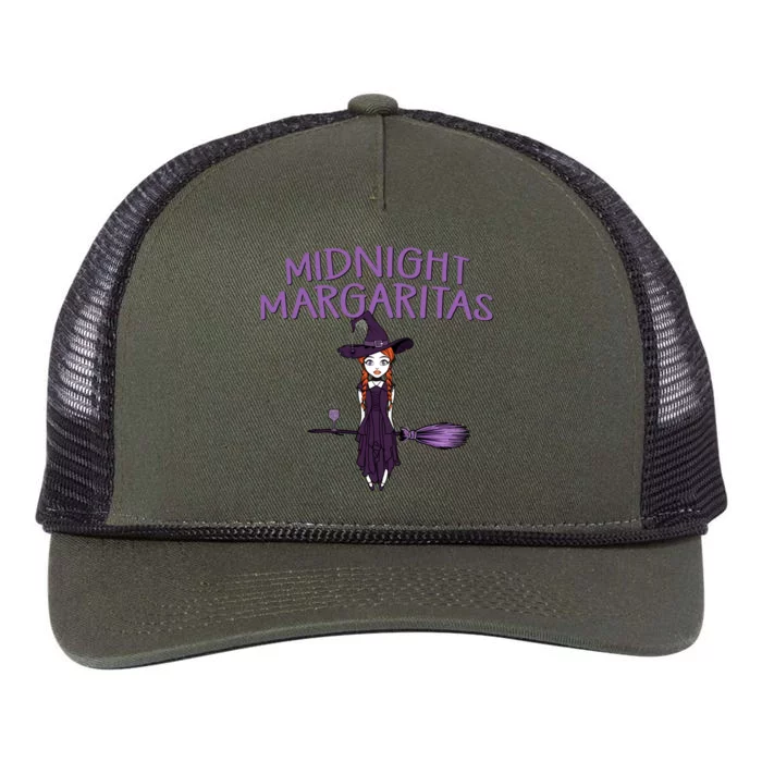 Midnight Margaritas Witchcraft Wiccan Pagan Cheeky Witch Gift Retro Rope Trucker Hat Cap