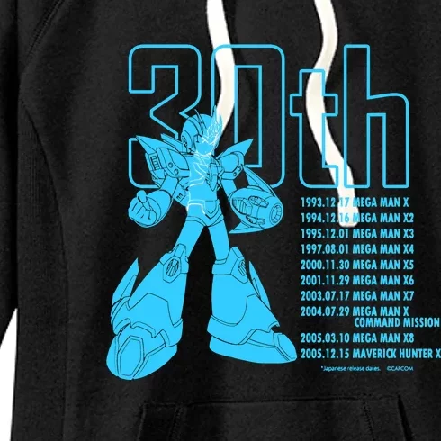 Mega Man X 30th Anniversary Women's Fleece Hoodie