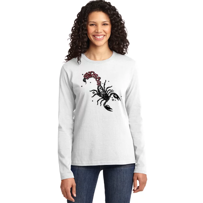 Mariahthescientist Mts X Sp5der Scorpion Ladies Long Sleeve Shirt