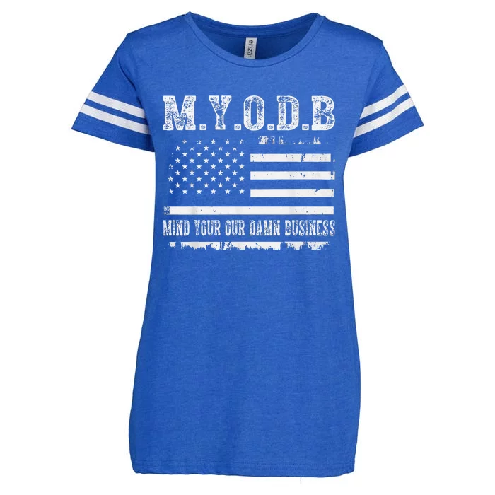 Myodb My Your Our Damn Business Enza Ladies Jersey Football T-Shirt