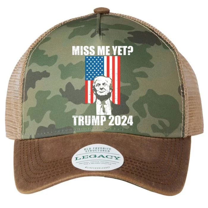 Miss Me Yet Funny Trump 2024 Legacy Tie Dye Trucker Hat