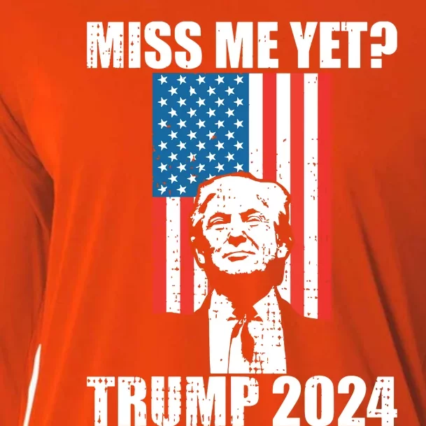 Miss Me Yet Funny Trump 2024 Cooling Performance Long Sleeve Crew