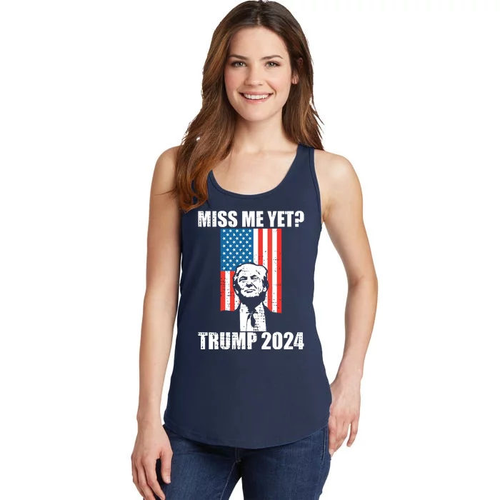 Miss Me Yet Funny Trump 2024 Ladies Essential Tank