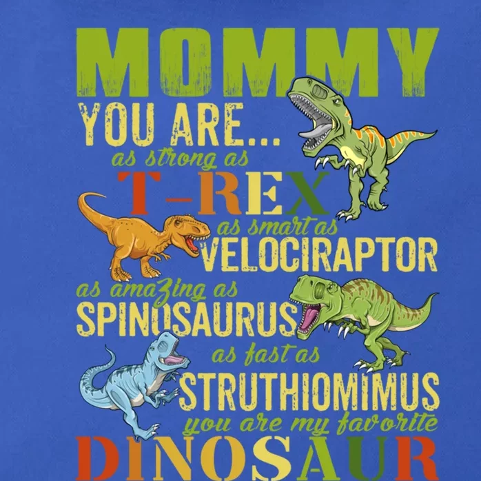 Mommysaurus Mommy You Are As Strong As T Rex Funny Dinosaur Gift Zip Tote Bag