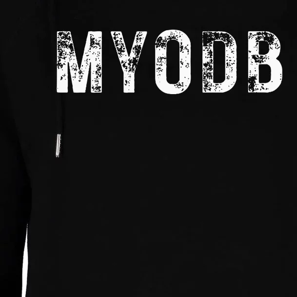 Myodb Mind Your Own Business Funny Political Womens Funnel Neck Pullover Hood