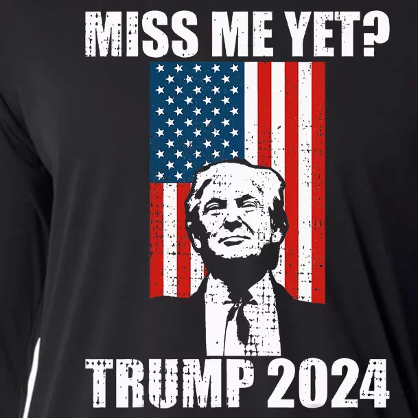 Miss Me Yet Funny Trump 2024 Cooling Performance Long Sleeve Crew