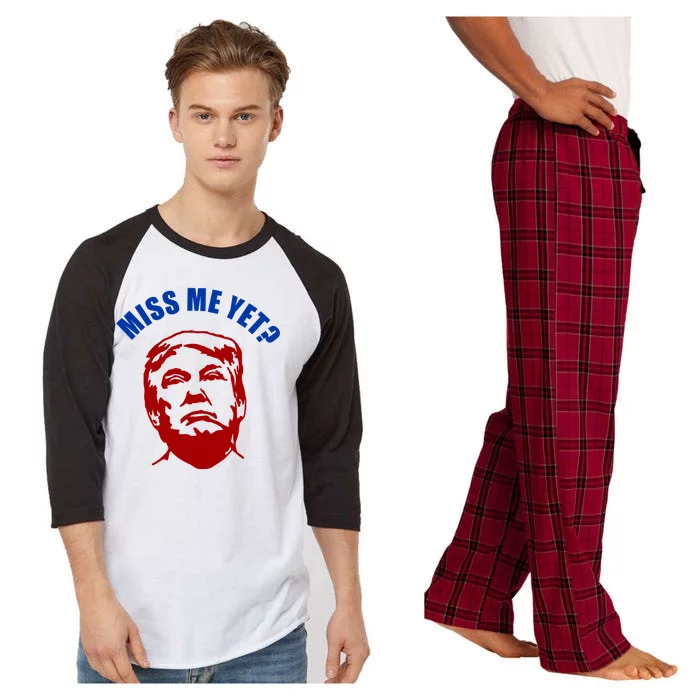 Miss Me Yet? Funny Pro Trump Anti Biden Raglan Sleeve Pajama Set