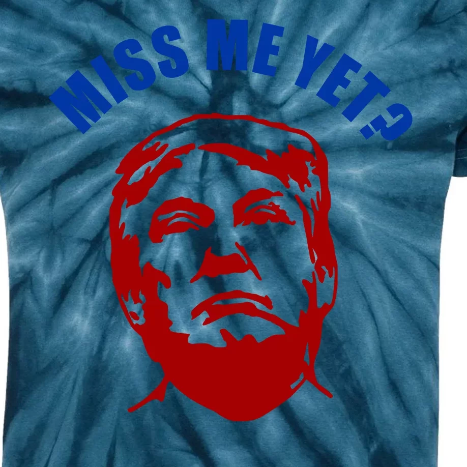 Miss Me Yet? Funny Pro Trump Anti Biden Kids Tie-Dye T-Shirt