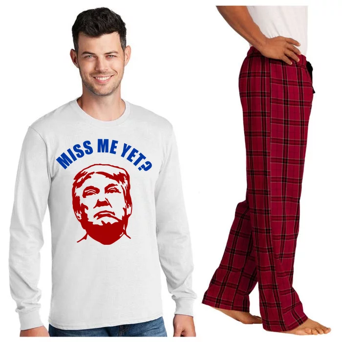 Miss Me Yet? Funny Pro Trump Anti Biden Long Sleeve Pajama Set