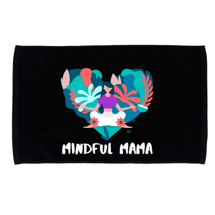 Mindful Mama Yoga Mom Gift Microfiber Hand Towel