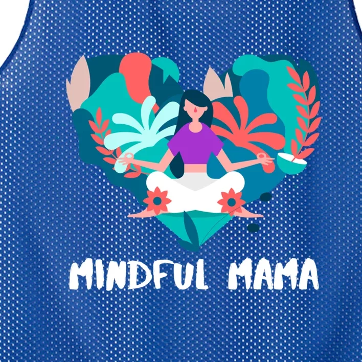 Mindful Mama Yoga Mom Gift Mesh Reversible Basketball Jersey Tank