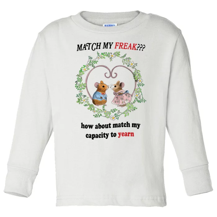 Match My Yearn Toddler Long Sleeve Shirt