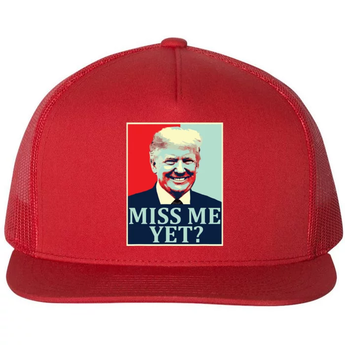Miss Me Yet Donald Trump 45th President Trump Flat Bill Trucker Hat
