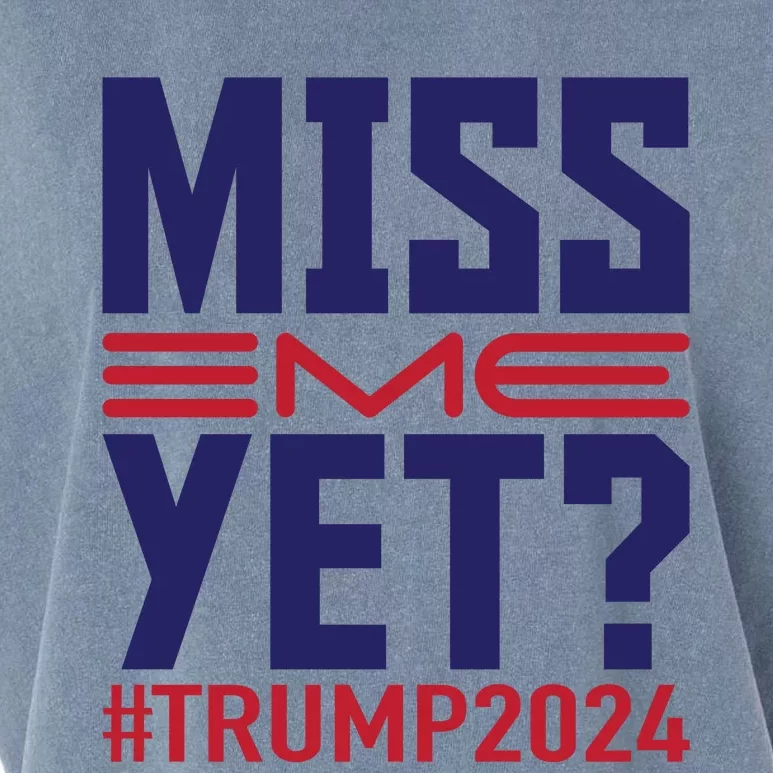 Miss Me Yet? Trump 2024 Graphic Garment-Dyed Women's Muscle Tee