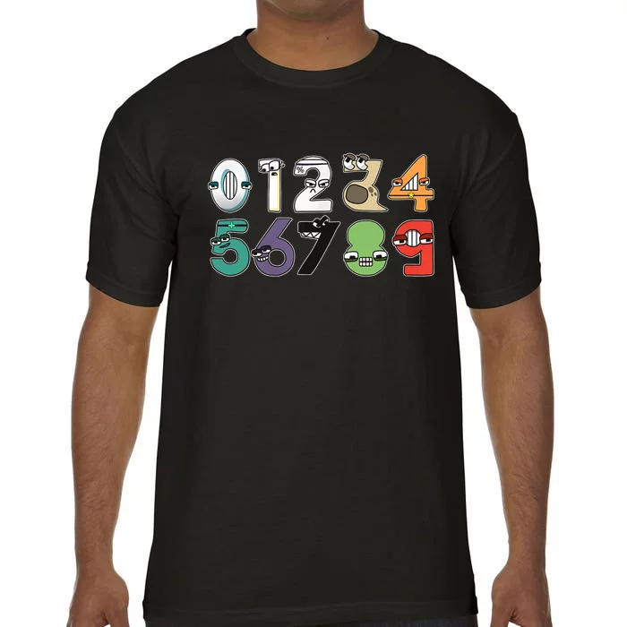 Math Number 09 Costume Boy Matching Number Lore Comfort Colors T-Shirt