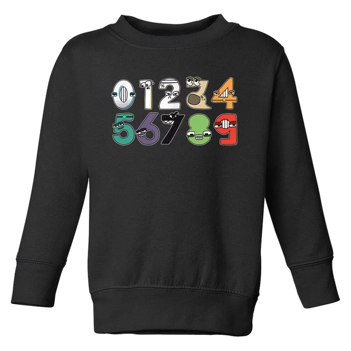 Math Number 09 Costume Boy Matching Number Lore Toddler Sweatshirt