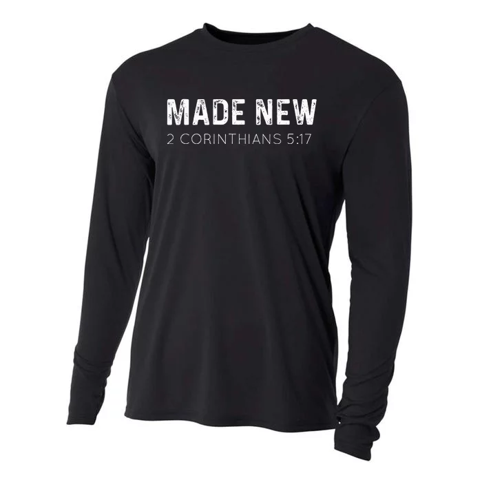 Made New 2 Corinthians 517 Baptism Christian Cooling Performance Long Sleeve Crew