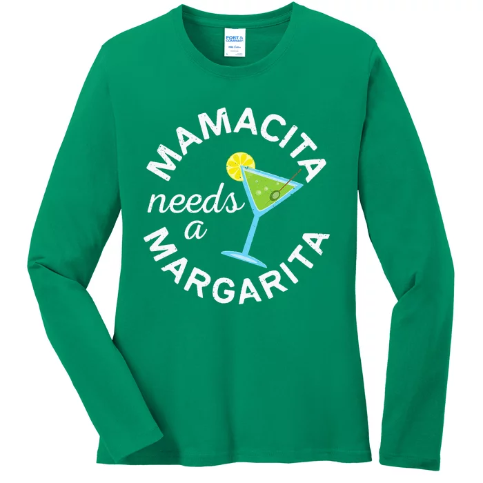 Mamacita Needs A Margarita Cinco De Mayo Ladies Long Sleeve Shirt