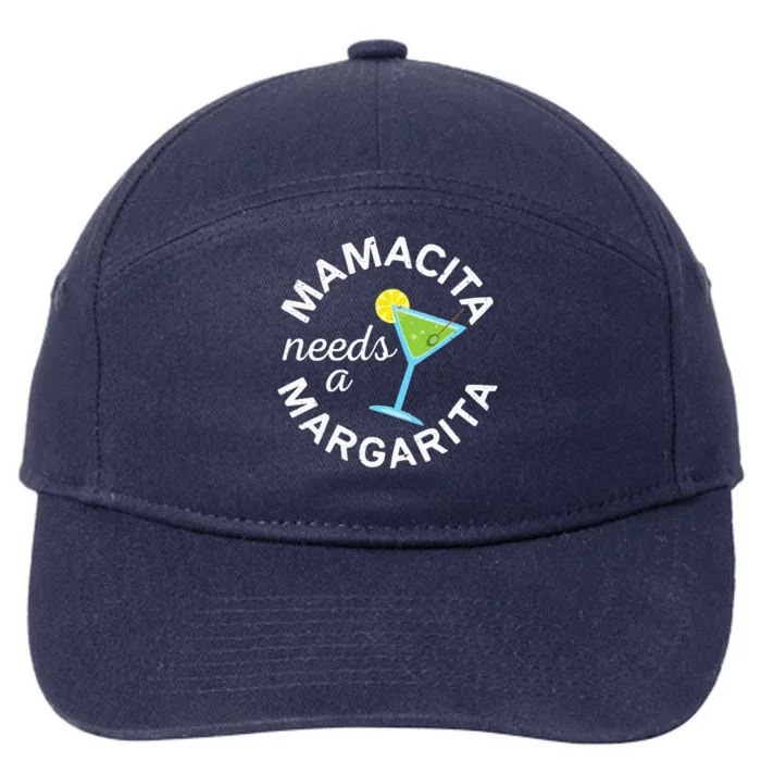 Mamacita Needs A Margarita Cinco De Mayo 7-Panel Snapback Hat