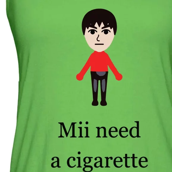 Mii Need A Cigarette Funny Wii Ladies Essential Flowy Tank