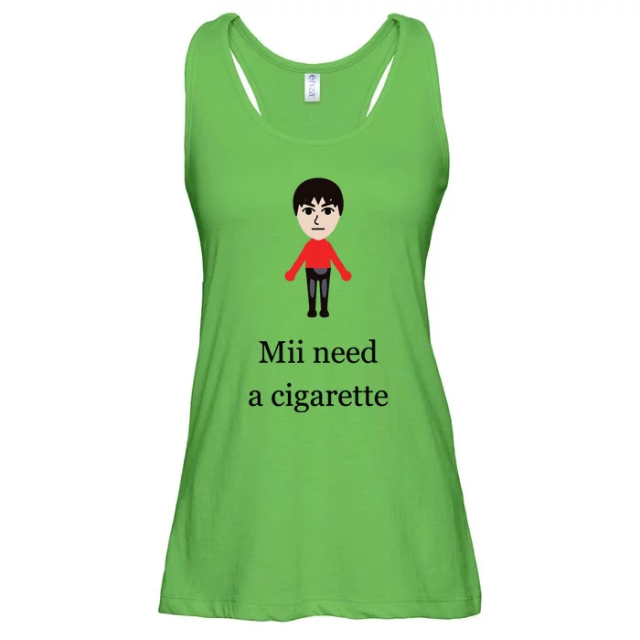 Mii Need A Cigarette Funny Wii Ladies Essential Flowy Tank