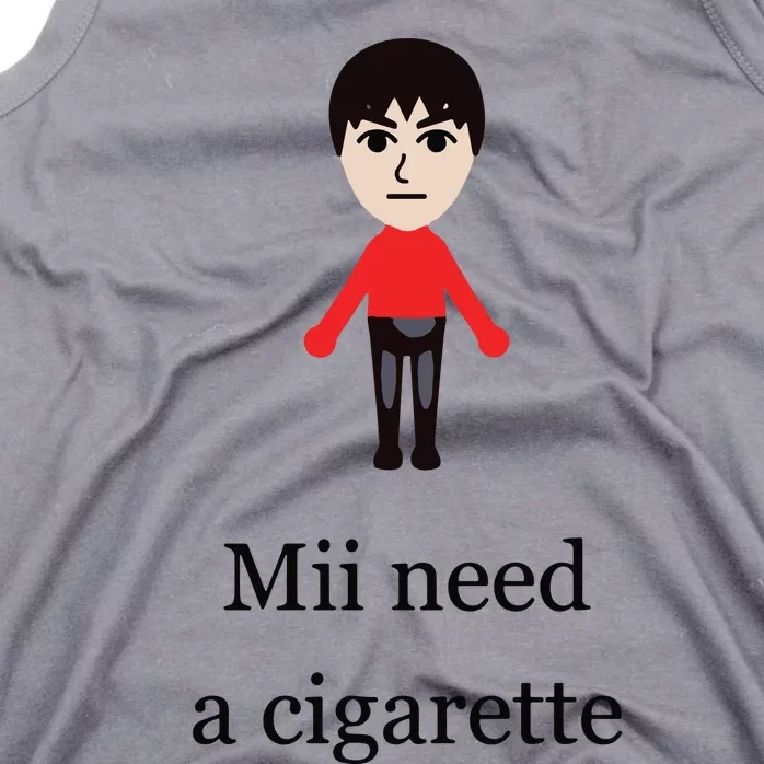 Mii Need A Cigarette Funny Wii Tank Top