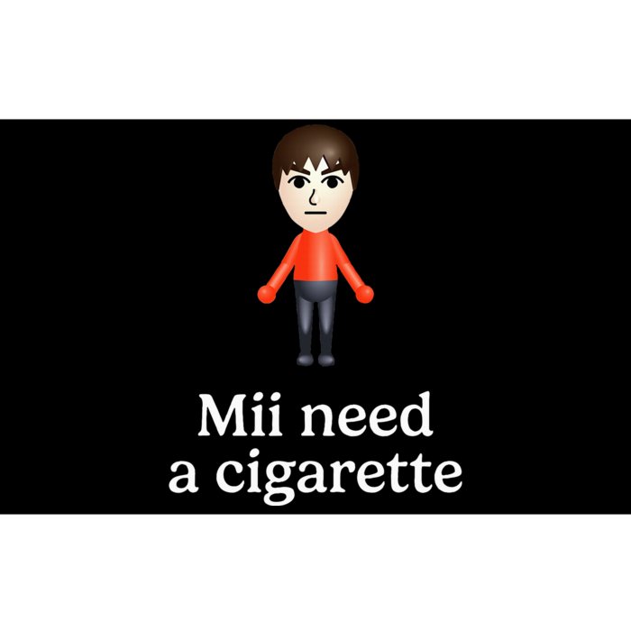 Mii Need A Cigarette Funny Humour Bumper Sticker