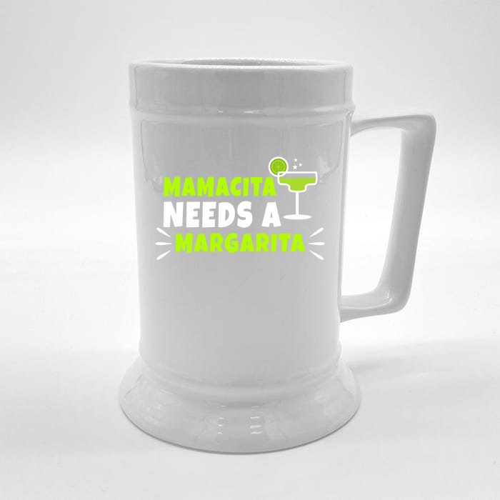 Mamacita Needs A Margarita Meaningful Gift Front & Back Beer Stein