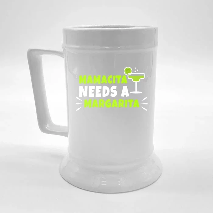 Mamacita Needs A Margarita Meaningful Gift Front & Back Beer Stein