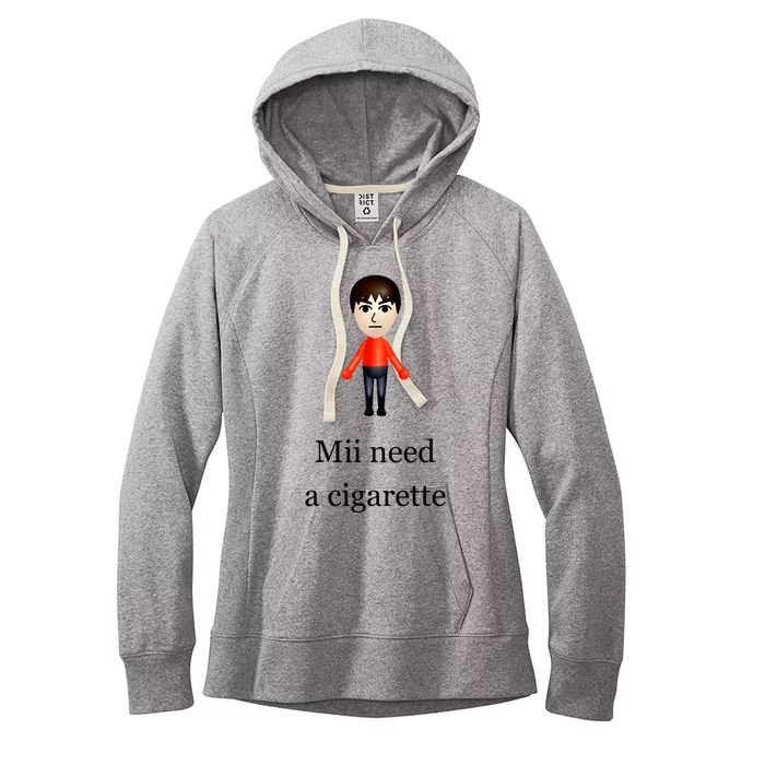 Mii Need A Cigarette Women's Fleece Hoodie