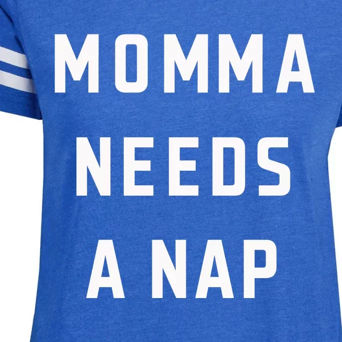 Momma Needs A Nap Enza Ladies Jersey Football T-Shirt