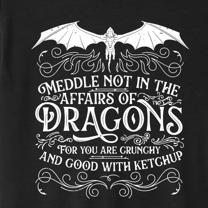 Meddle Not Affairs Dragons Tshirt, Mens Dragon TShirt ChromaSoft Performance T-Shirt