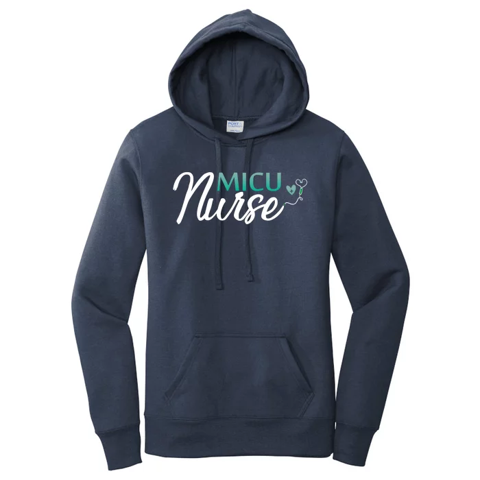 Micu Nurse Appreciation Medical Intensive Care Units Nurses Funny Gift Women's Pullover Hoodie