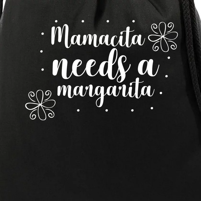 Mamacita Needs A Margarita Drawstring Bag