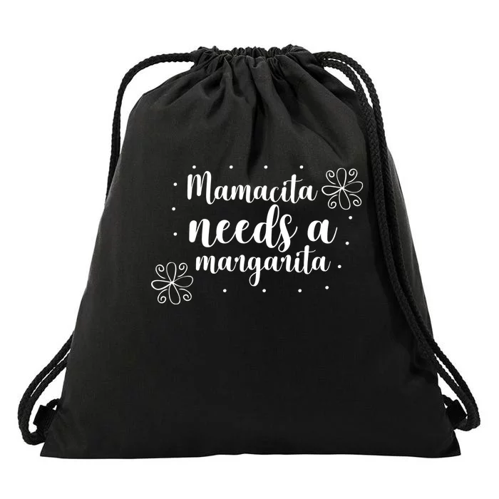 Mamacita Needs A Margarita Drawstring Bag