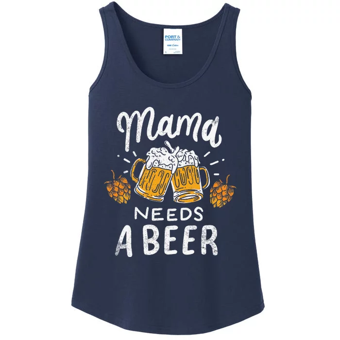 Mama Needs A Beer Alcohol Cinco De Mayo MotherS Day Ladies Essential Tank