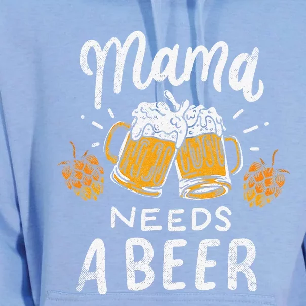 Mama Needs A Beer Alcohol Cinco De Mayo MotherS Day Unisex Surf Hoodie