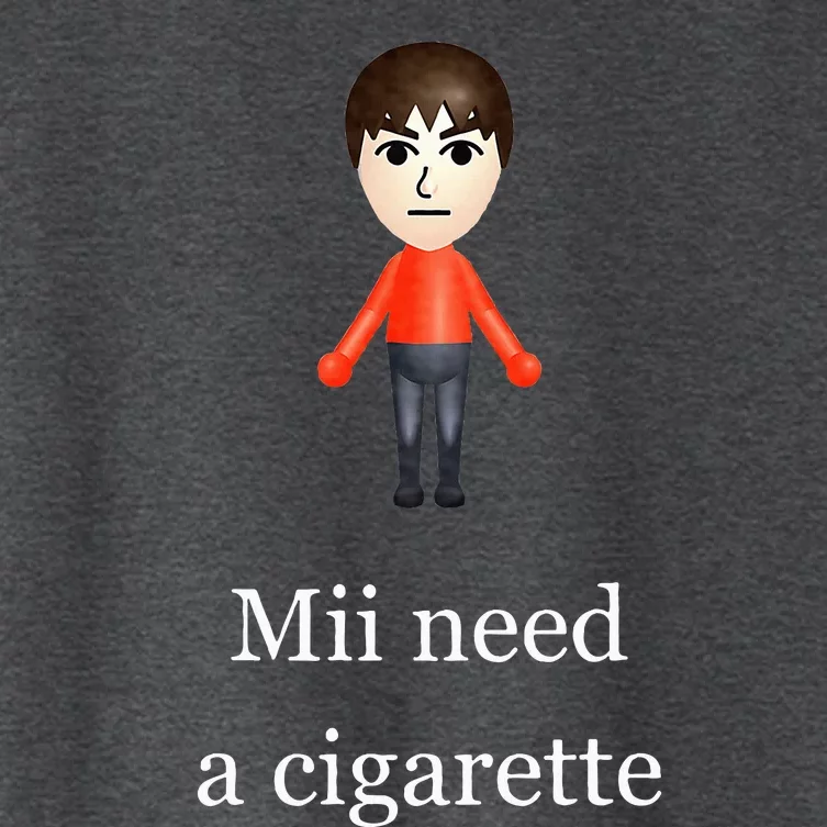 Mii Need A Cigarette Women's Crop Top Tee