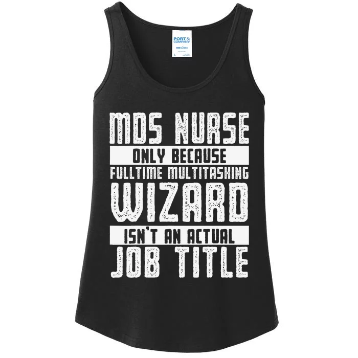 MDS Nurse Apparel Best Funny Nurses Design Ladies Essential Tank