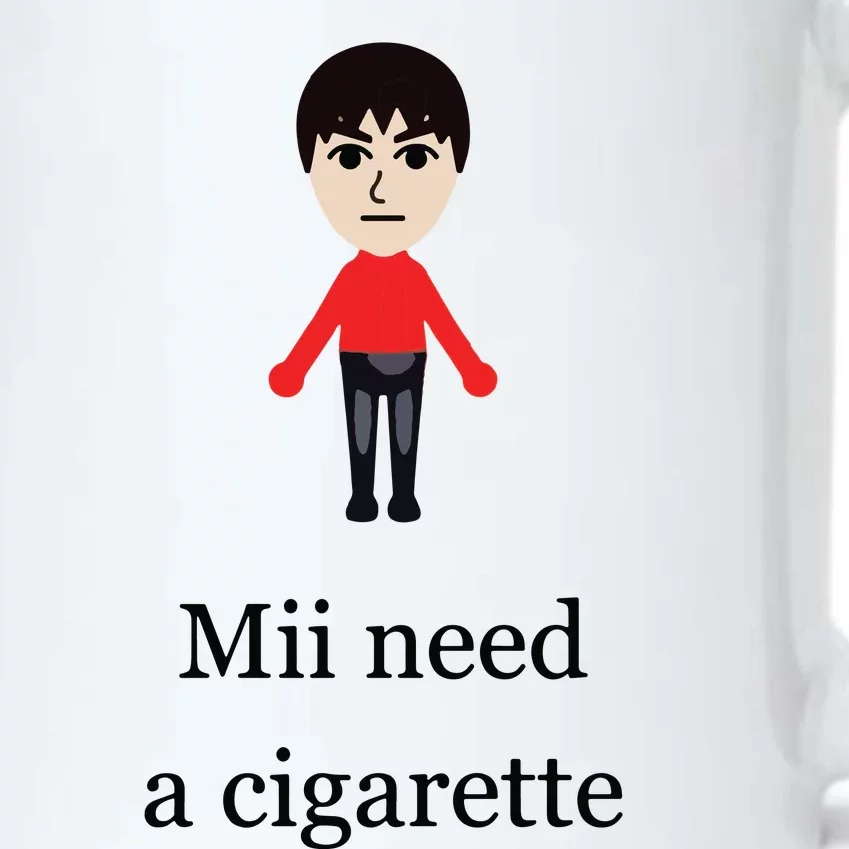 Mii Need A Cigarette Funny Wii Black Color Changing Mug