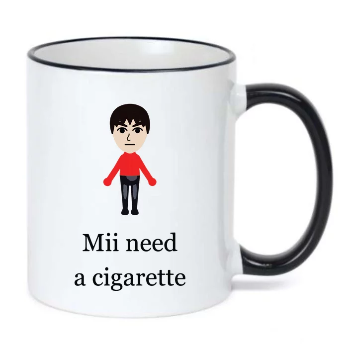 Mii Need A Cigarette Funny Wii Black Color Changing Mug