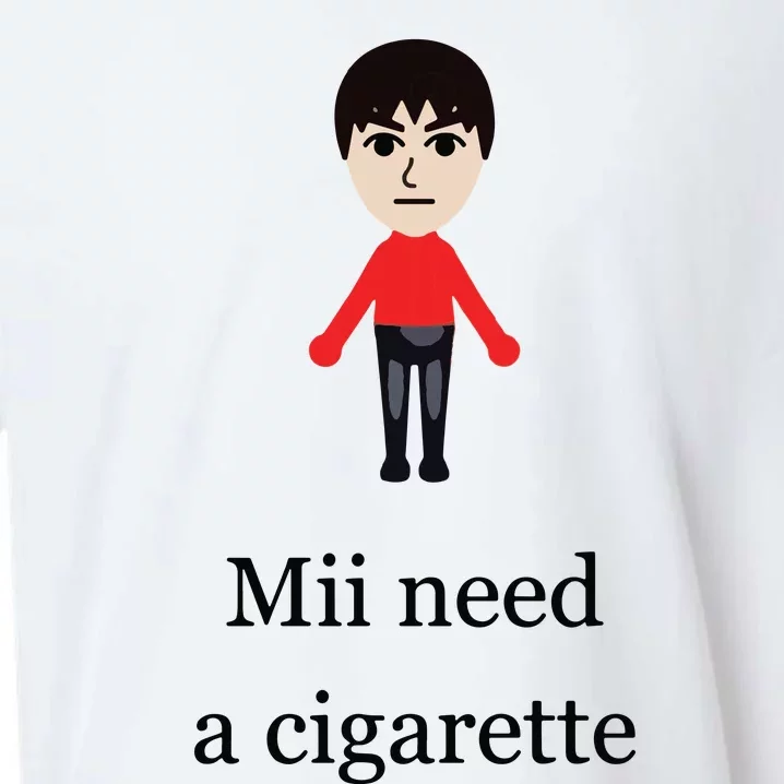 Mii Need A Cigarette Funny Wii Sueded Cloud Jersey T-Shirt