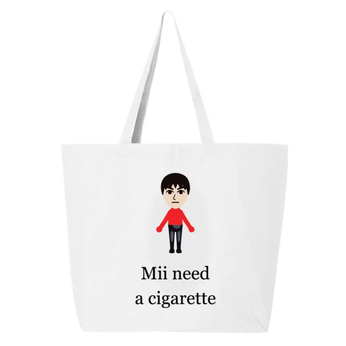 Mii Need A Cigarette Funny Wii 25L Jumbo Tote