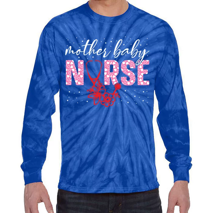 Mother Nurse Appreciation Postpartum Nurse Valentines Gift Tie-Dye Long Sleeve Shirt