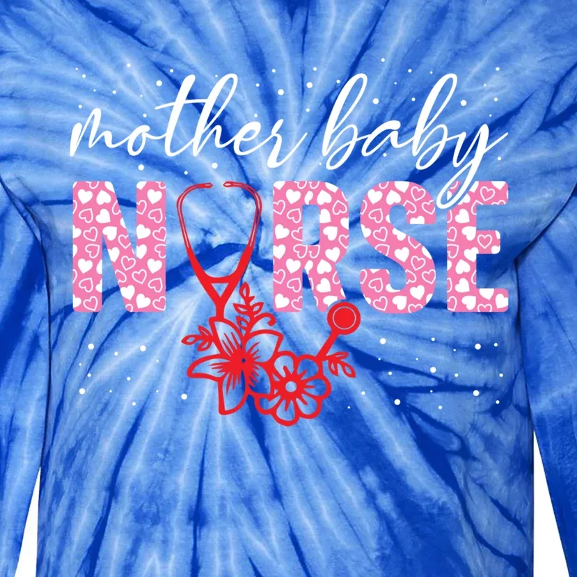 Mother Nurse Appreciation Postpartum Nurse Valentines Gift Tie-Dye Long Sleeve Shirt