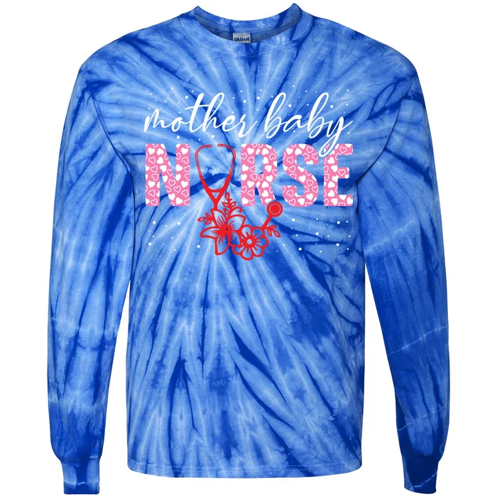 Mother Nurse Appreciation Postpartum Nurse Valentines Gift Tie-Dye Long Sleeve Shirt