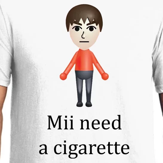 Mii Need A Cigarette Funny Pajama Set