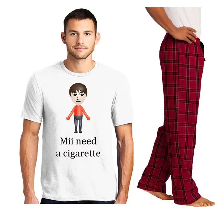 Mii Need A Cigarette Funny Pajama Set