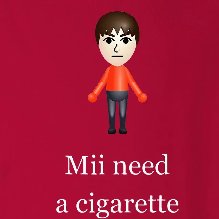 Mii Need A Cigarette Toddler Long Sleeve Shirt